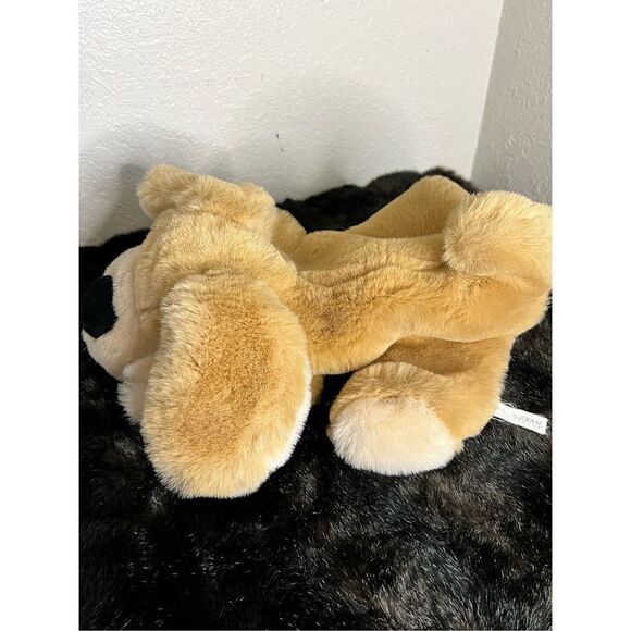 FAO SCHWARZ DOG TAN PUPPY LARGE STUFFED ANIMAL PLUSH Puppet - Picture 5 of 5